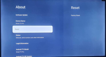 factory reset, exit safe mode on Android TV